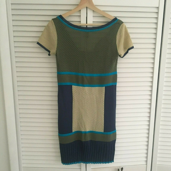Missoni athletic jersey mini dress in turquoise, n - Picture 6 of 8